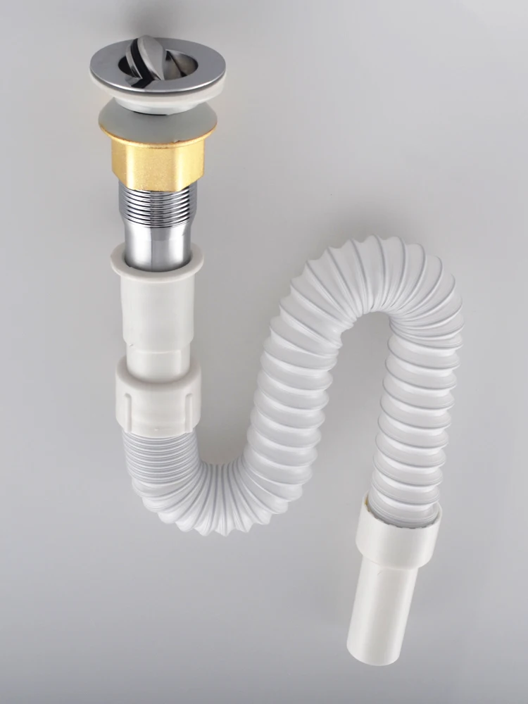 Пуховая труба для ванной комнаты 1 шт. шкафа умывальника шлангов канализации