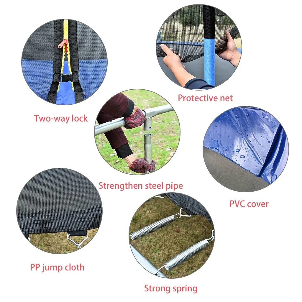 

8 FT High Quality Jump Trampoline Protective Net Home Children Indoor Outdoor Adult Trampoline Safety Protective Net Padding