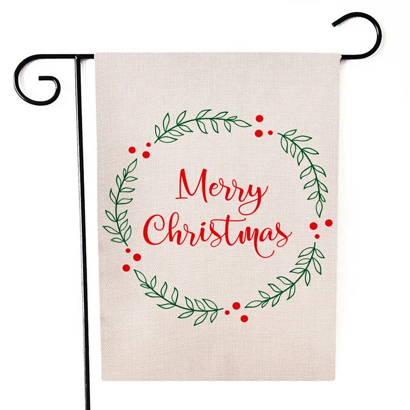 Рождественская вечеринка Искусственная елка снеговик олень принт сад балкон