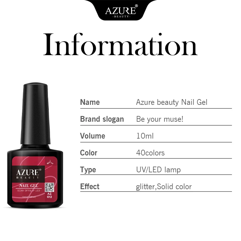 Azure beauty новый блестящий УФ Цветной Гель-лак впитывающий Полупостоянный