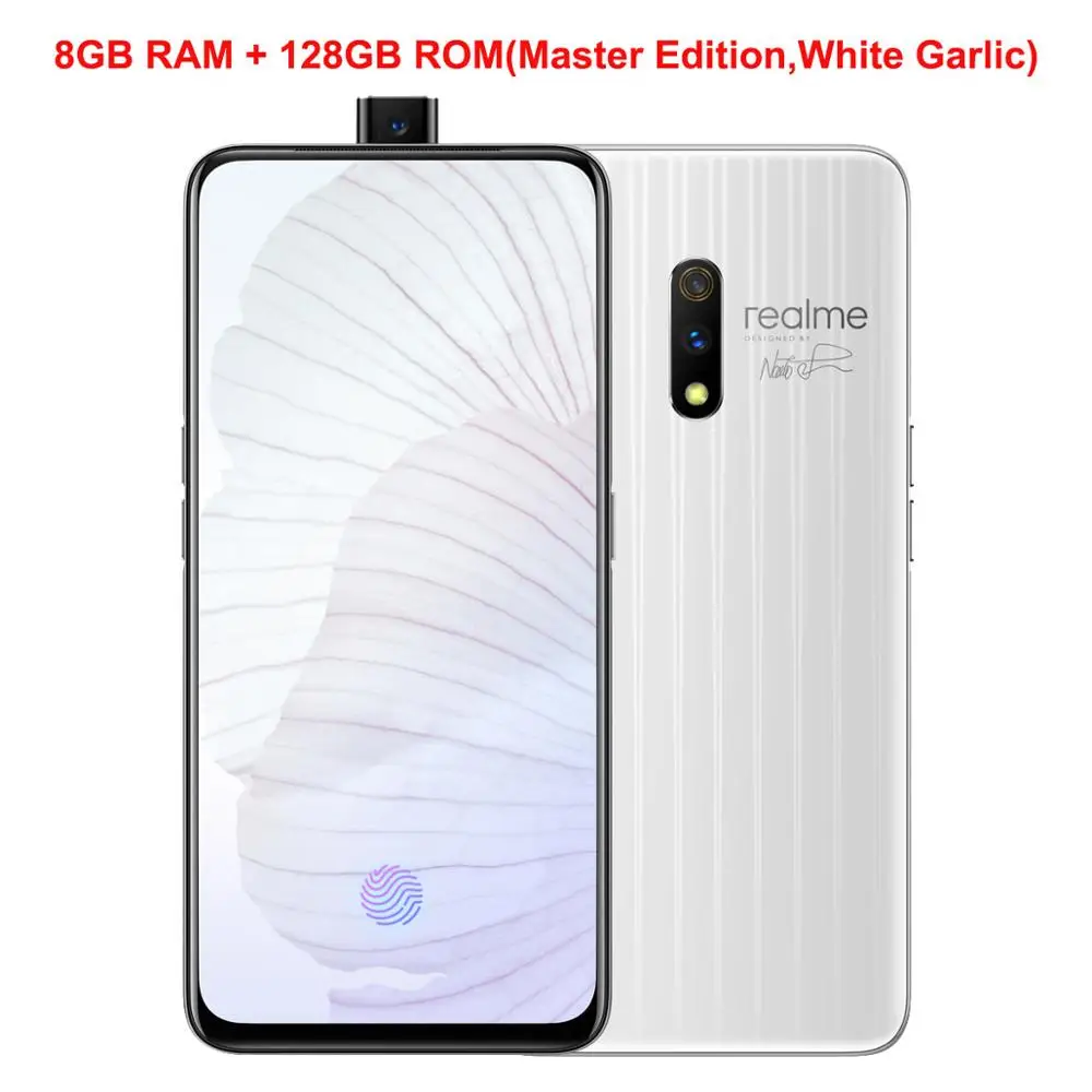 White Garlic 8G 128G Мобильный телефон Realme X, 6,35 дюймов, AMOLED экран, 4 Гб ОЗУ, 64 Гб ПЗУ, Восьмиядерный процессор Snapdragon 710, 3765 МП, мАч, смартфон Super VOOC - Цвет: White Garlic 8G 128G