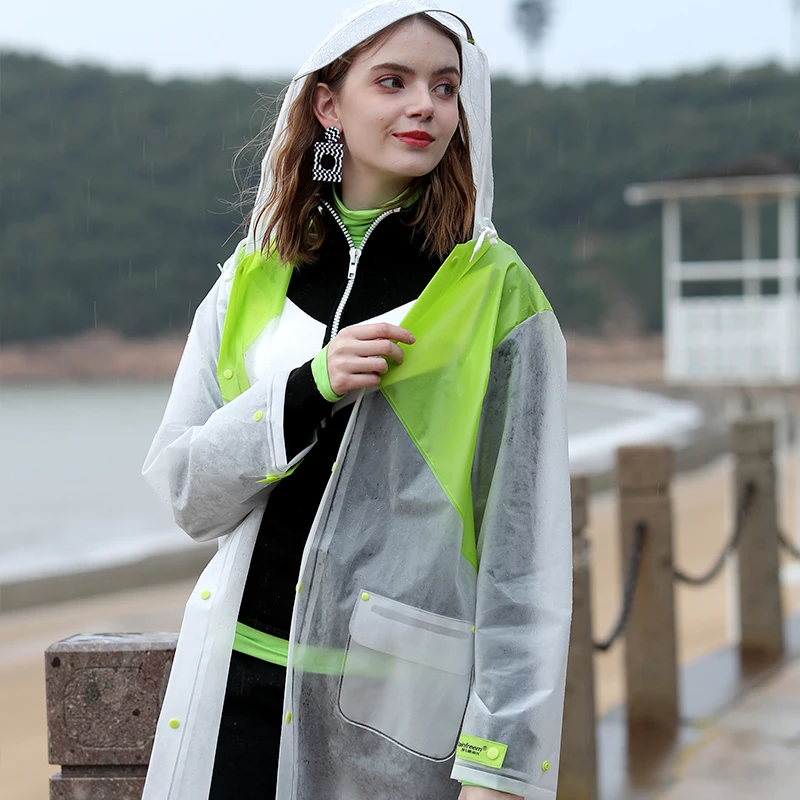 Длинное пальто для женщин туристический плащ дождевик легкий светильник