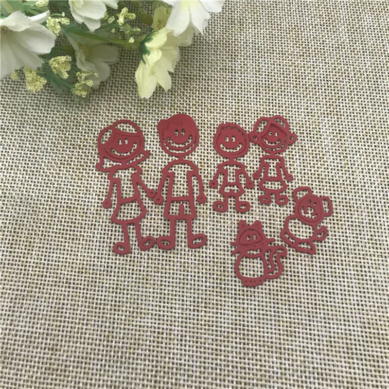 Трафареты для металлических высечек с изображением членов семьи трафареты