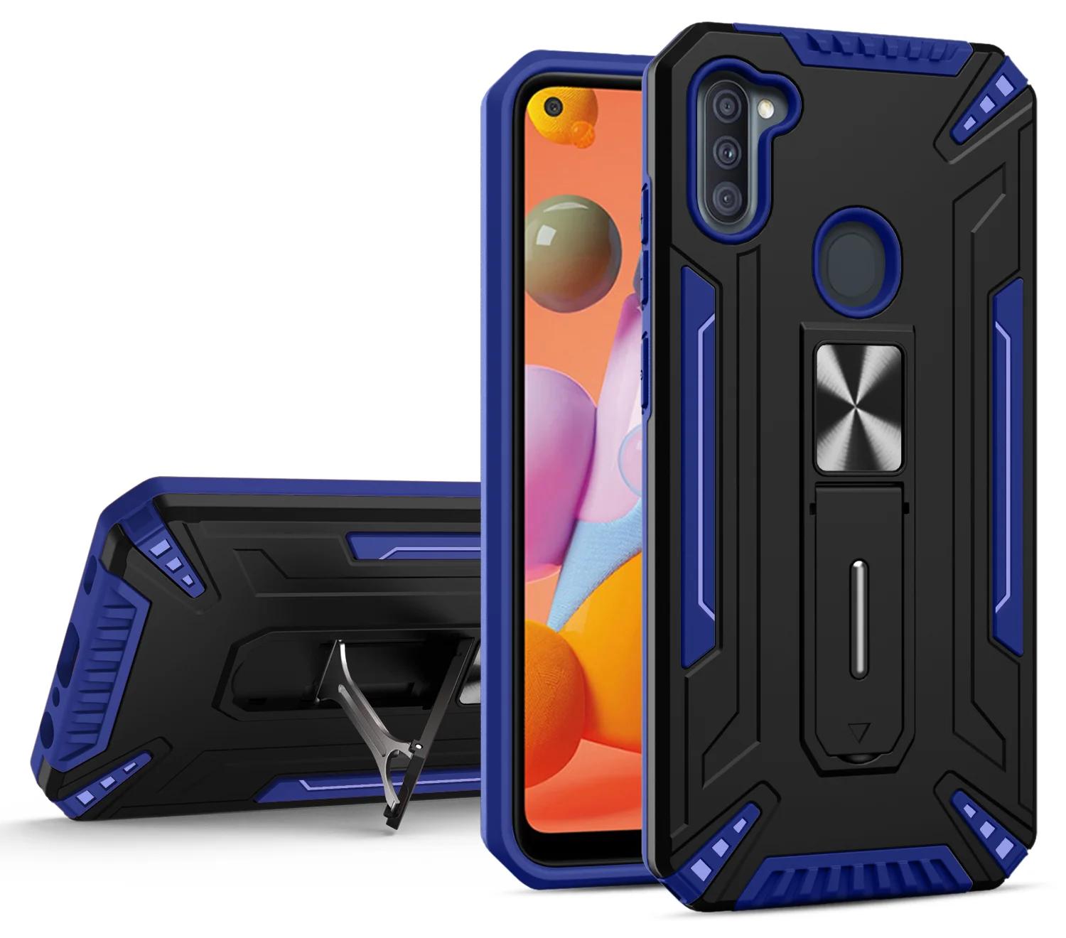 

Armor Bracket Anti-fall Phone Case For Samsung Galaxy A50 A50S A30 A10 A31 A21 A11 A30S A10S A20S A21S A20 Protect Back Cover