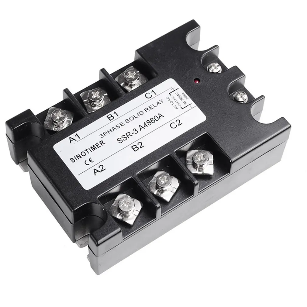 

SSR 3 Phase Solid State Relay SSR-3 AC To AC Solid State Relay 25 SSR Relay Three Phase SSR 25A Rele