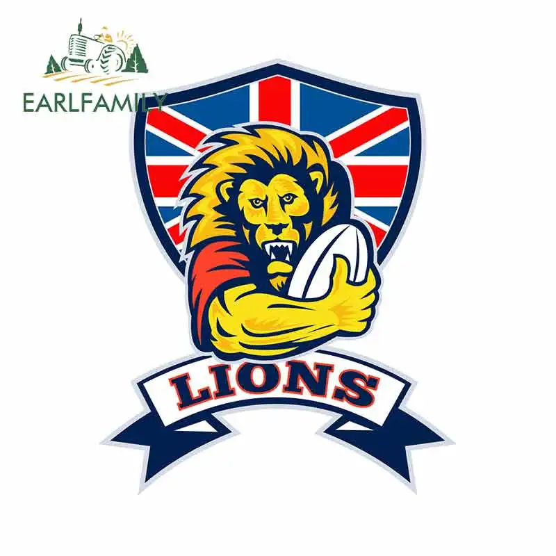 EARLFAMILY 13 см x 10 4 для британских Львов регби машина бампер окно стикер s Виниловая