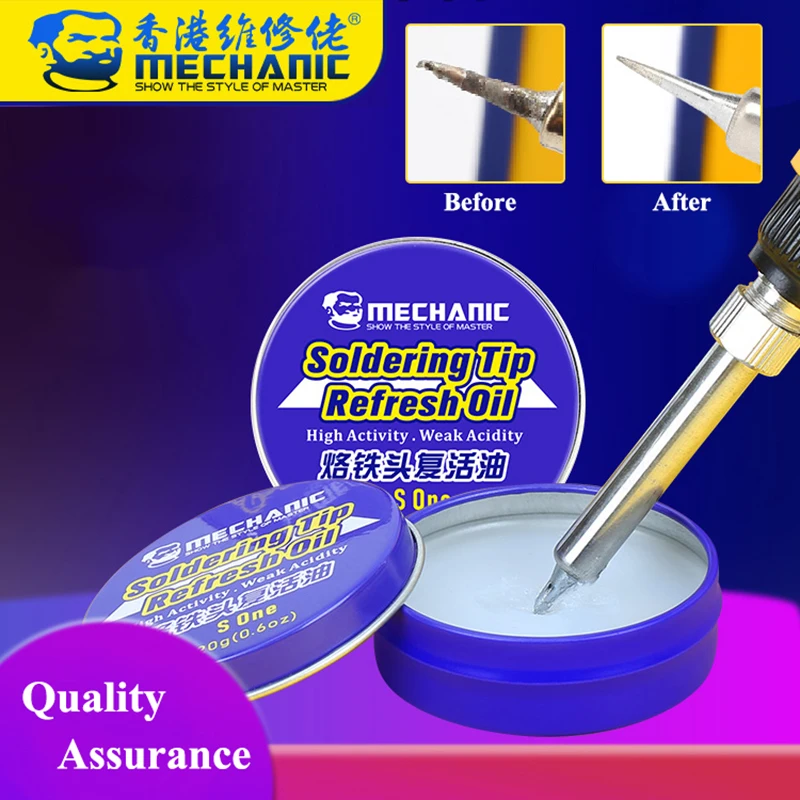 

MECHANIC Soldering Iron Tip Refresher Solder Clean Paste for Oxide Soldering Tip Welding Head Resurrection Cream