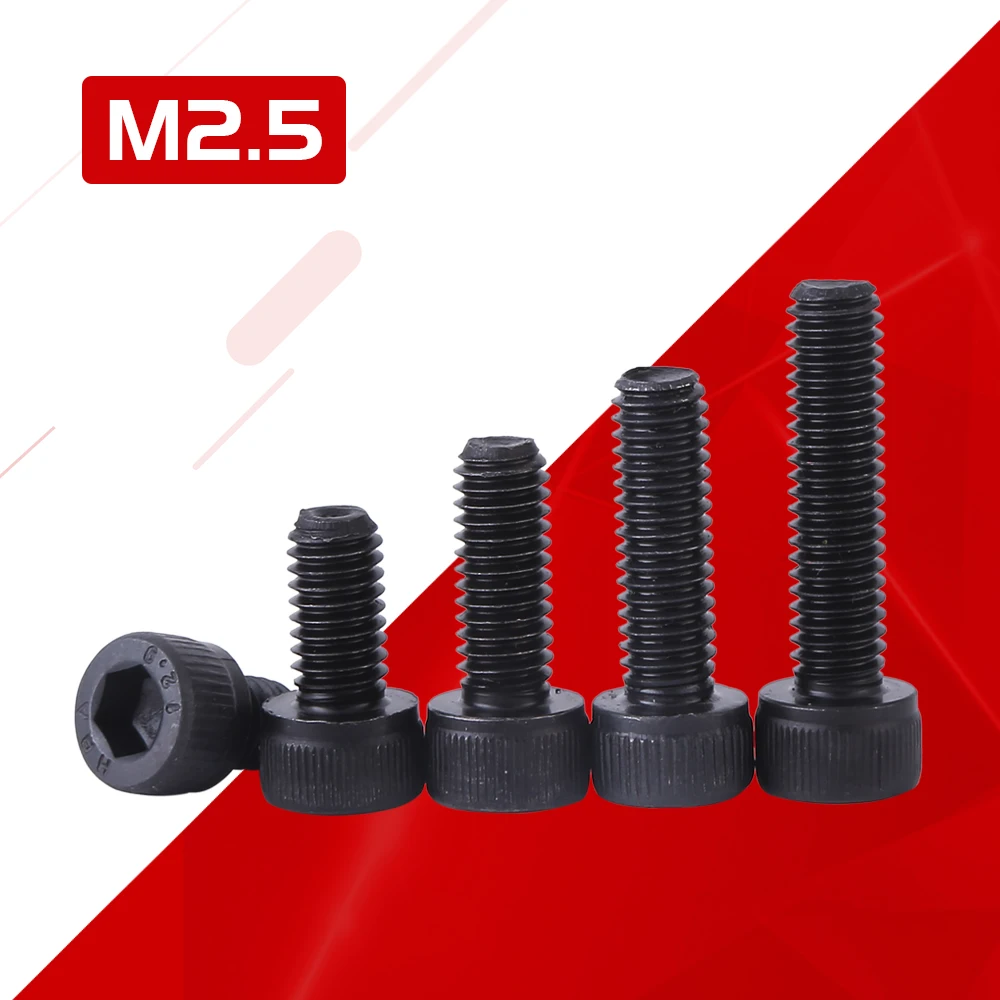 

Black Hex Hexagon Socket Cap Screws Cup Head Allen Bolts Grade 12.9 M2-M6