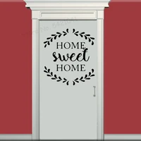 home decoration sweet home decorative sticker waterproof home decor family clan childrens room wall art decal