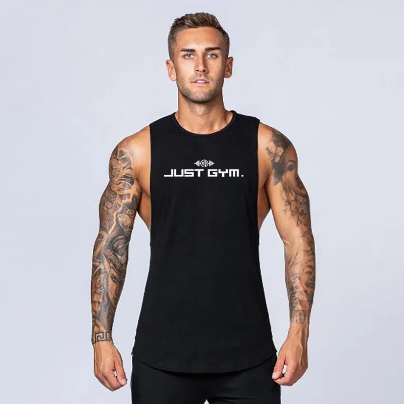 Брендовые спортивные тренажеры новая одежда бодибилдинг фитнес мужская майка с