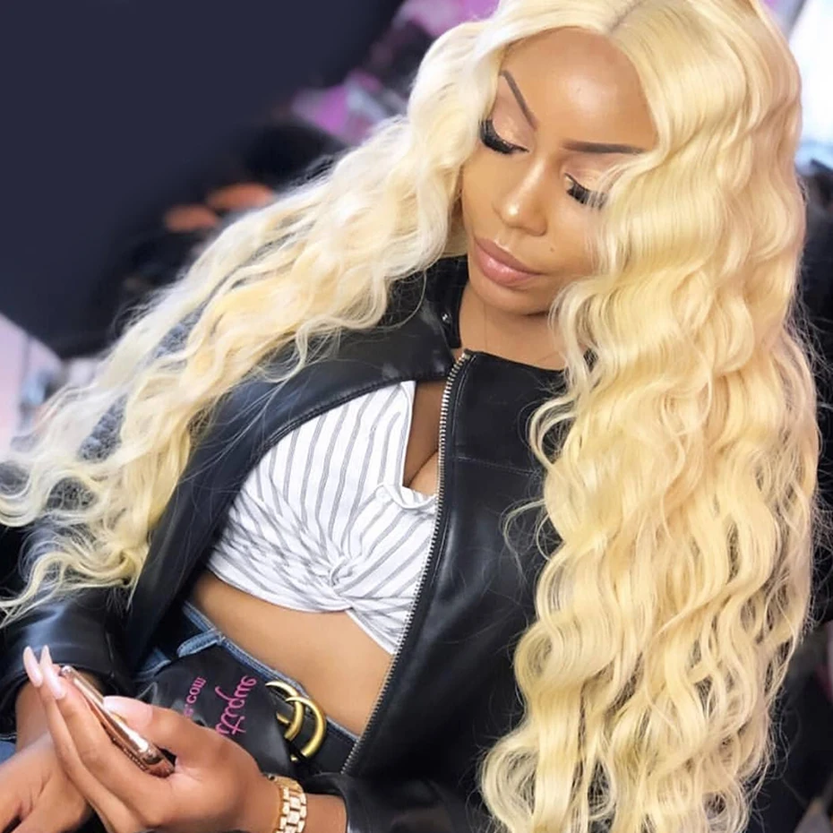 Средняя часть объемная волна 13*1 Синтетические волосы на кружеве парики 28 дюймов