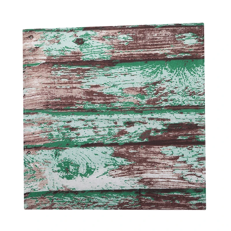 Горячая распродажа ретро скатерть Имитация древесины Зеленая краска