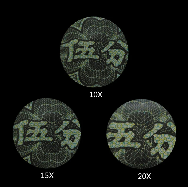 

Triangle Foldable Magnifier 10X 15X 20X Jeweler Optics Loupes Magnifying Glass X4YE