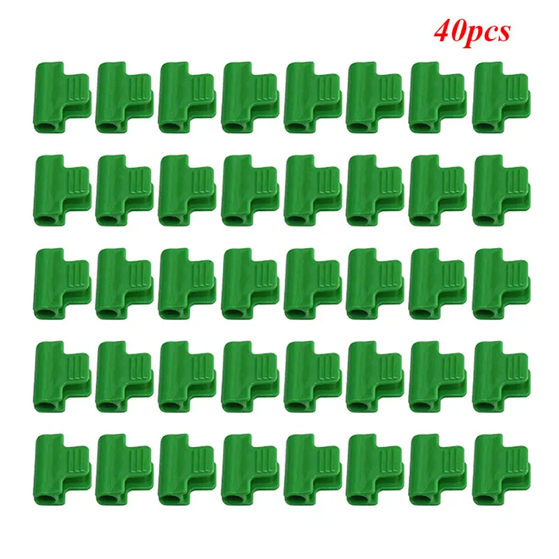 

40PCs Greenhouse Clamps Clips Plant Stakes Pipe Clamps For Outer Diameter Shed Film Row Cover Shading Netting Tunnel Hoop Clips
