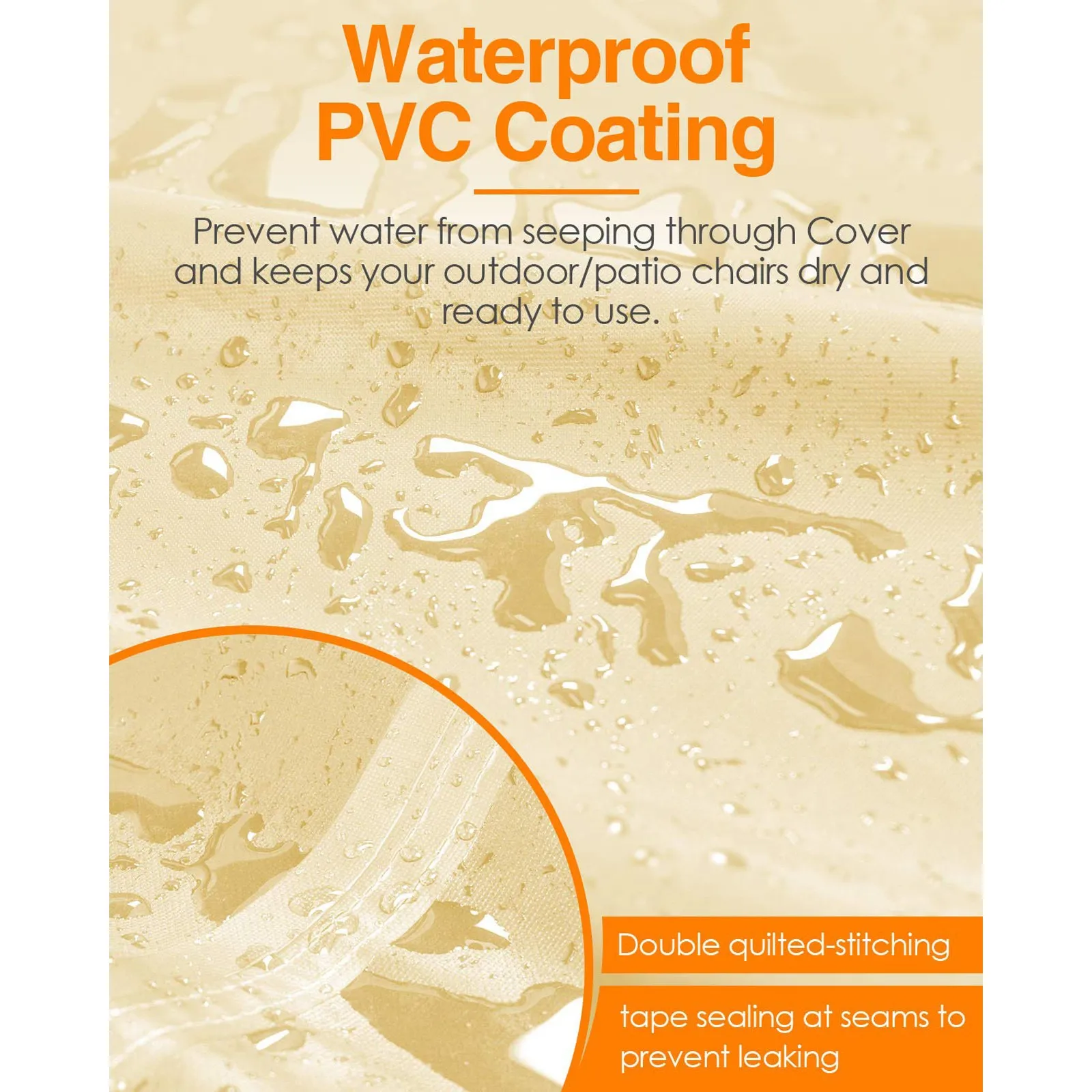 

Balcony Single Sofa Cover Beverage Store Cafe Outdoor Chair Cover Armchair Slipcover Waterproof UV Proof Furniture Case