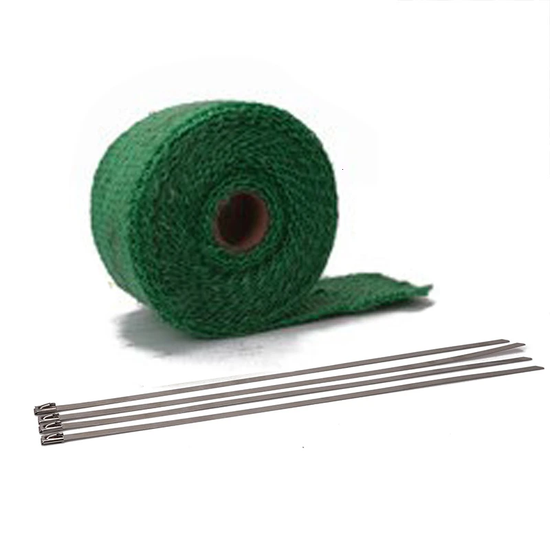 Труба двигателя выхлопной тепловой обмотки рулон мотоцикла теплоизоляция