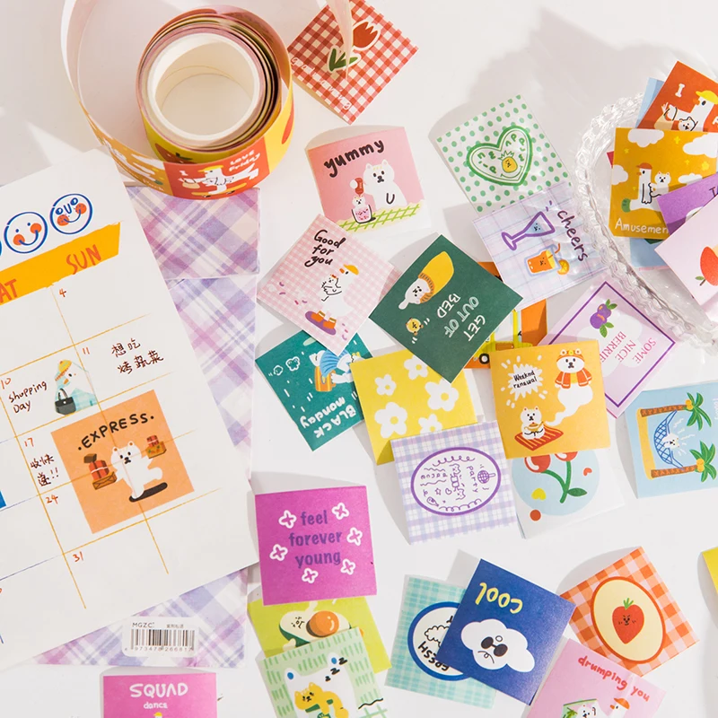 Милая мультяшная Маскировочная лента Yoofun 35 мм * 3 м Washi скрапбукинг декоративная