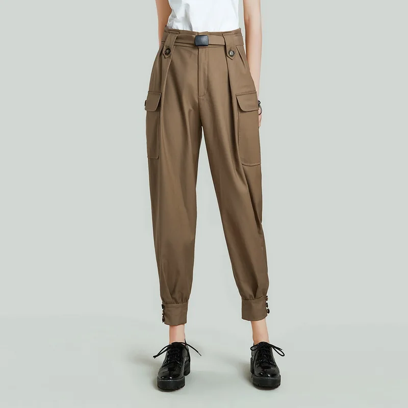 

HAVVA 2020 летние новые брюки-карго, классические штаны с карманами, повседневные штаны K5817