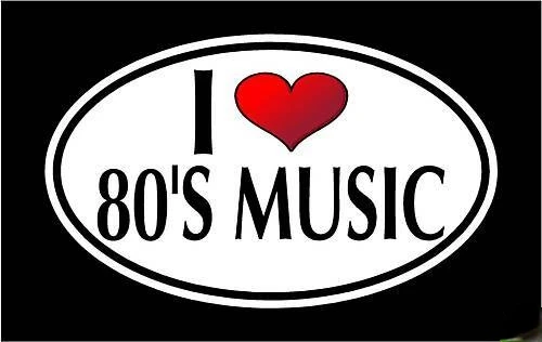 

I LOVE 80's MUSIC Vinyl Decal Sticker Motorcycle Accessories High Quality KK Vinyl Cover Scratches Waterproof PVC JDM