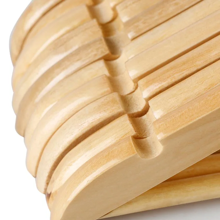 Прочная деревянная вешалка для одежды хранения и юбки взрослых в шкаф