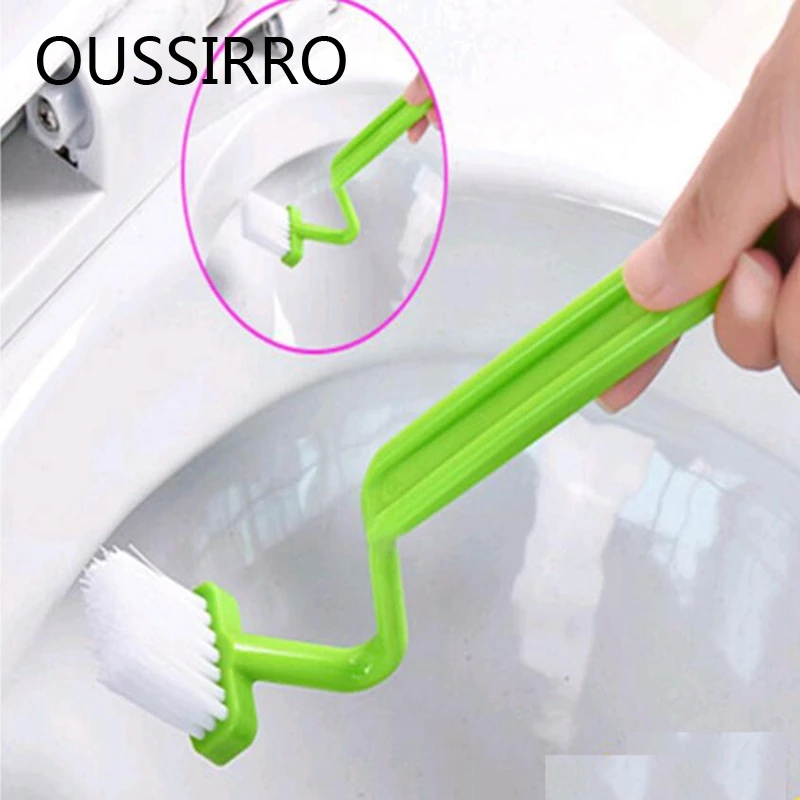 1PCS Long Handled Toilet Brush Cleaning Corners Curved Clean Household Cleaning Tools For Bathroom Accessories escobilla wc