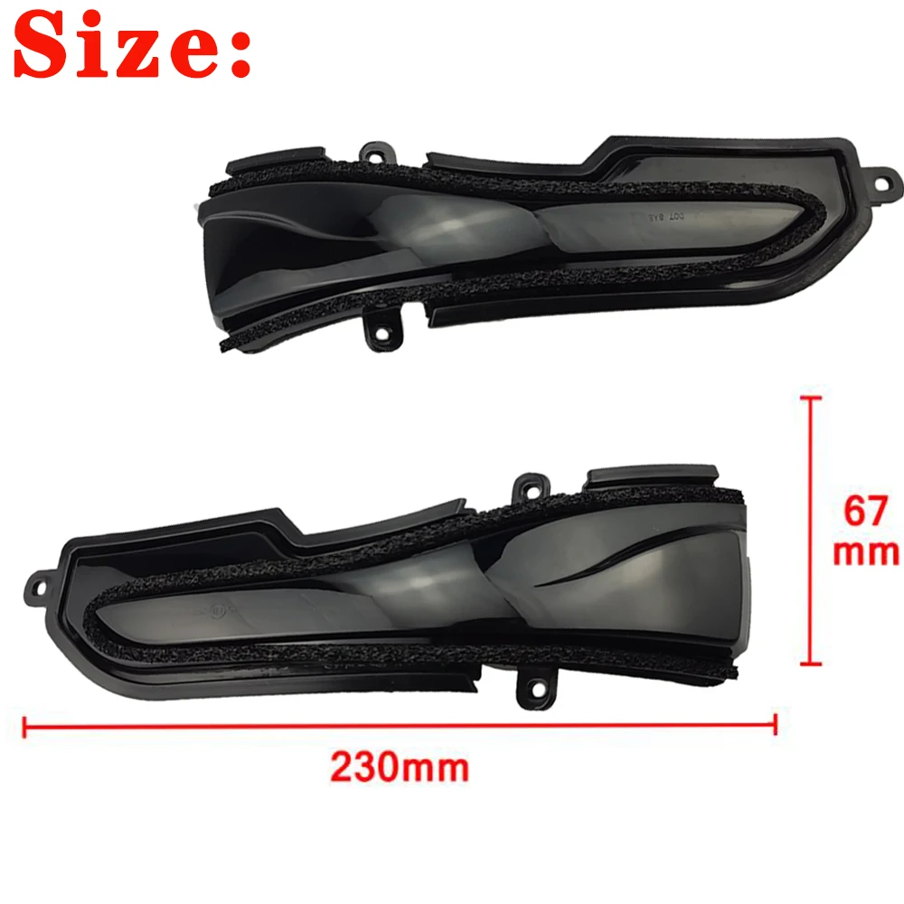 2X автомобильные аксессуары мигалка для бокового зеркала светодиодный