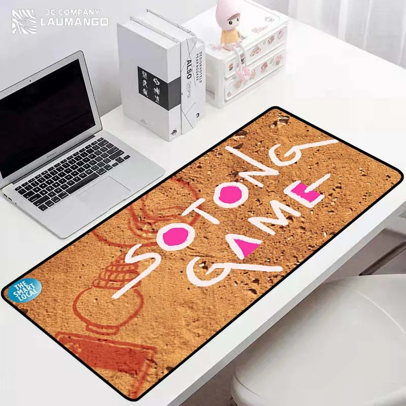 

Cute Mouse Pad Kawaii Accessories Squid Game Computer Desk Gaming Laptop Gamer Keyboard Mousepad Company Pc Mats Mausepad Carpet