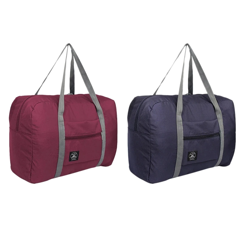 

NEW-2Pcs Multifunction Large Capacity Casual Folding Waterproof Luggage Storage Bags Suitcase Travel Pouch Handbag Organizer Tot