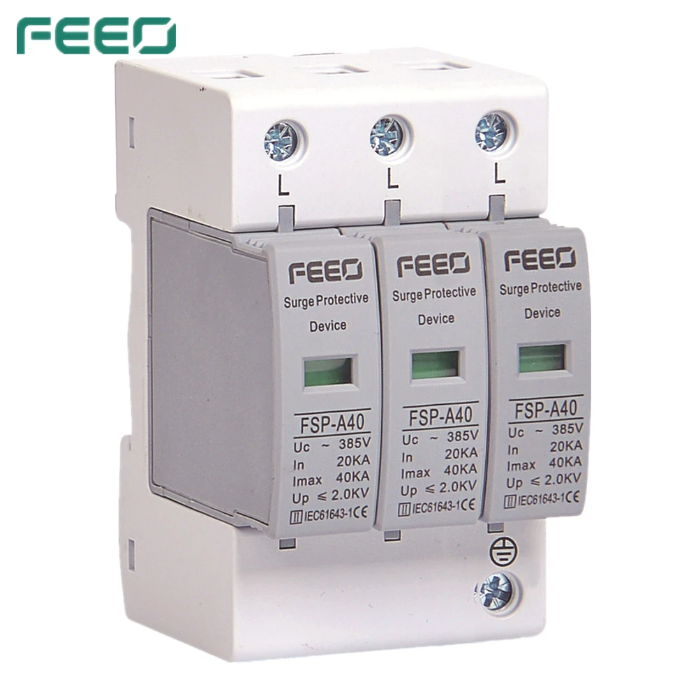 FEEO SPD AC 3P 385V Защита от перенапряжения защита перенапряжения|Автоматические
