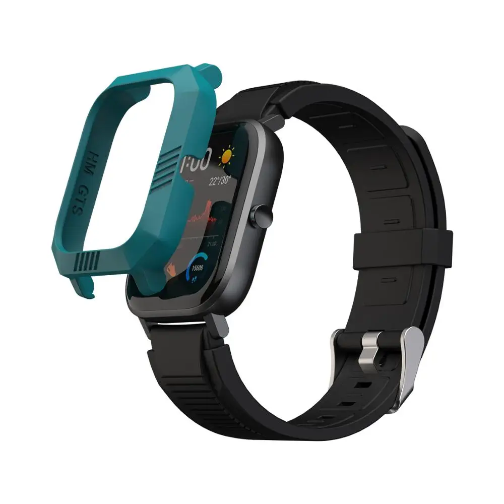 Green Аксессуары для умных часов SIKAI для Xiaomi Huami Amazfir GTS, защитный чехол для умных часов для Huami Amazfit GTS, пленка для экрана - Цвет: Green