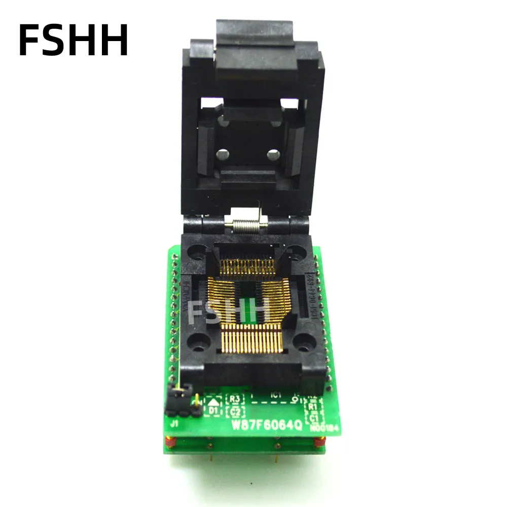 Программатор W87F6064Q адаптер TQFP64 LQFP64 IC тестовая розетка|adapter socket|adapter programmersocket adapter |