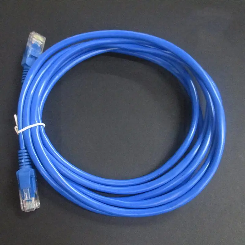 

1m High Speed Rj45 Ethernet Cable Network Lan Cord Internet Cable Network Wire Cord Rj45 Cat5 Rj-45 To Male Lan - Male Blue R7h7