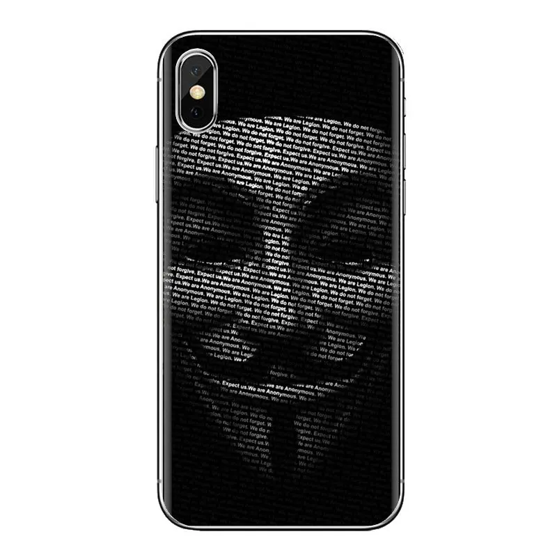 Гай Фокс Маска Анонимус V вендетта для samsung Galaxy S3 S4 S5 мини S6 S7 край S8 S9 S10 Plus Note 3 4 5 8 9