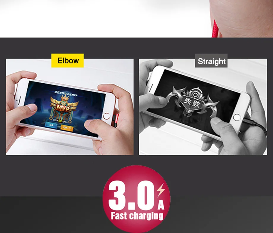 3а Быстрая зарядка Micro USB кабель 90 градусов строка данных для samsung S8 S9 Android Заряженная линия для Xiaomi huawei кабель мобильного телефона