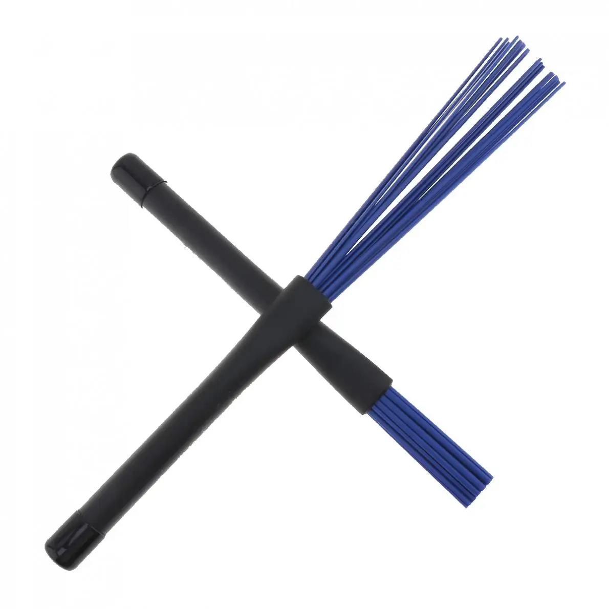 Выдвижные джазовые ударные щетки из синего нейлона 2 шт. палочки с черными