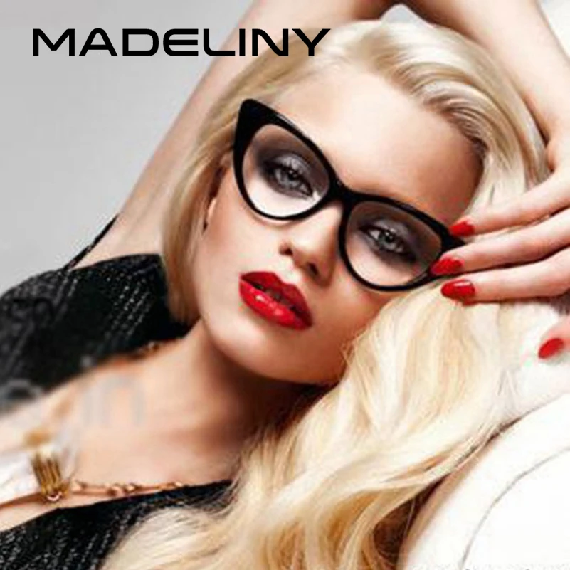 MADELINY, новая мода, кошачий глаз, солнцезащитные очки для женщин, брендовые, дизайнерские, винтажные, женские, сексуальные, кошачий глаз, очки Oculos De Sol Feminino MA006