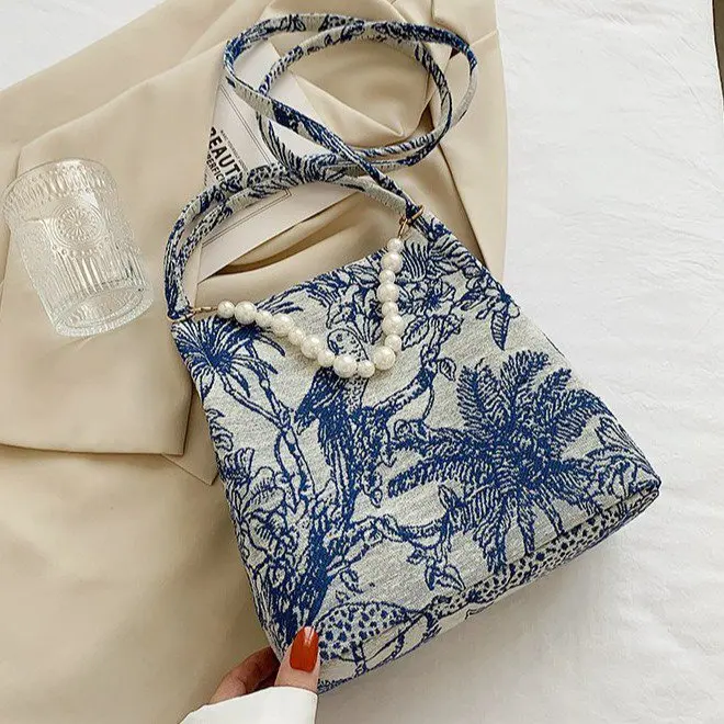 

Сумка на плечо Женская холщовая, роскошный брендовый вместительный саквояж, модный клатч из хлопка