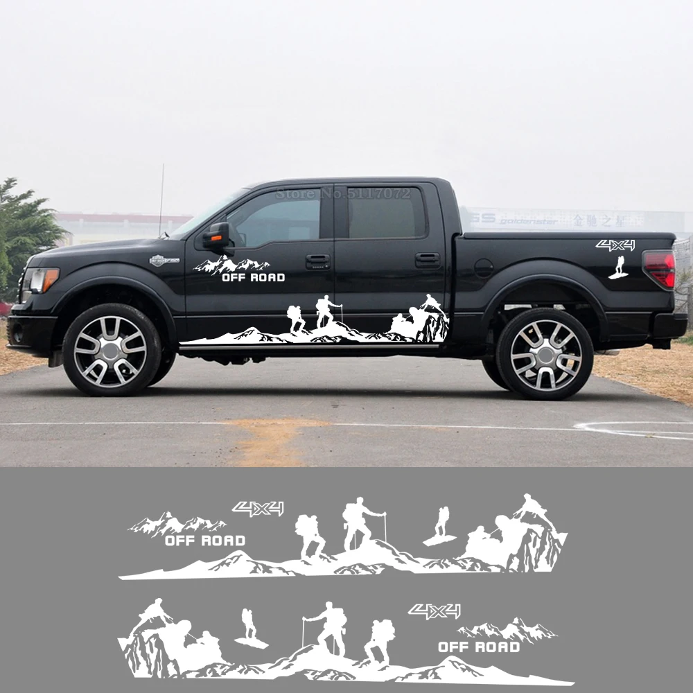Виниловые наклейки в полоску для дверей автомобиля Ford Ranger Raptor F150 F-150 8 шт. |
