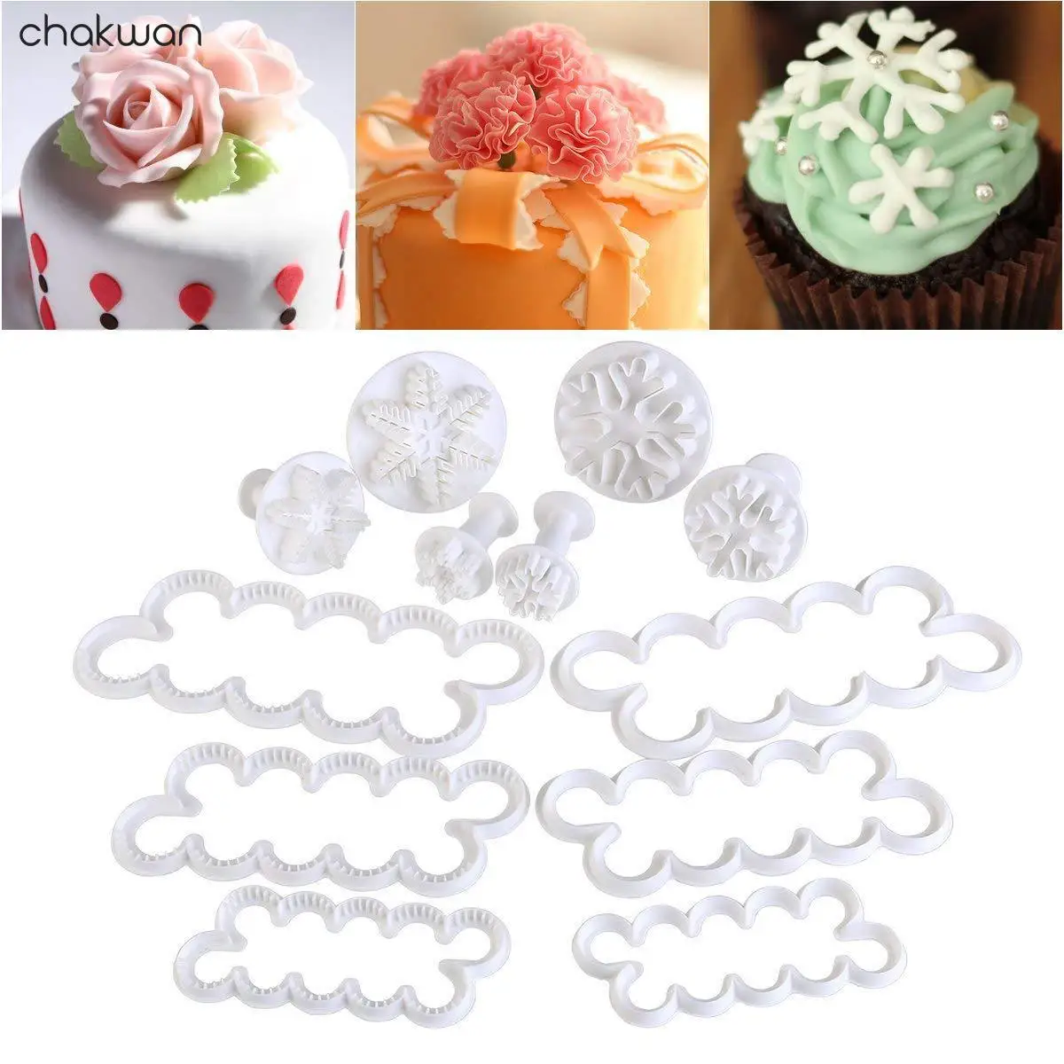 5 типов резака для мастики Пластиковая форма торта сделай сам инструменты