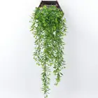 Искусственная лоза растения Висячие Плющ зеленые листья гирлянда редис водоросли виноград поддельные цветы для дома сада настенное украшение для вечеринки