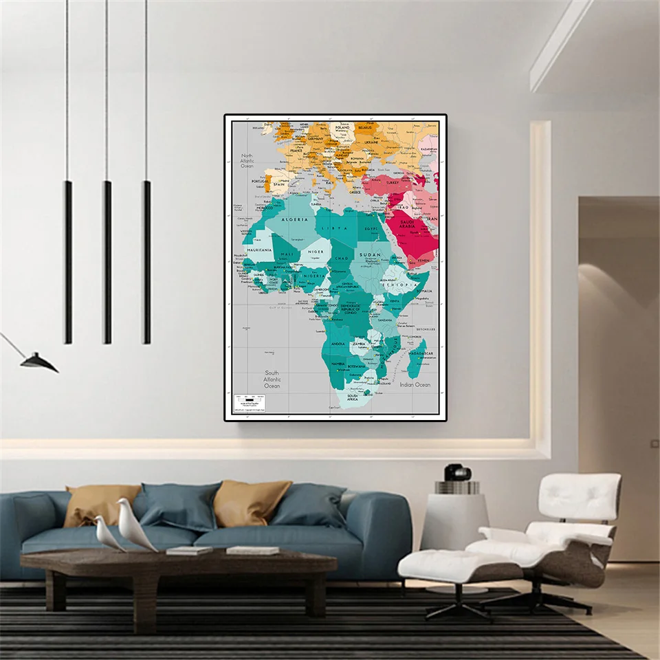 Рисунок 5 - 150*225 см африканская политическая