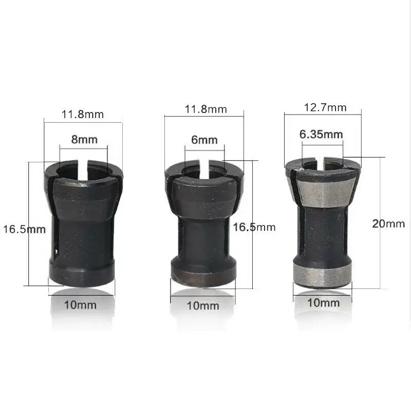 

Engraving Router Bit Collet Holder Woodworking Machine Black Extension