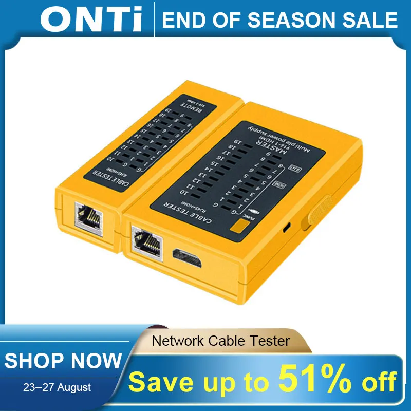 Сетевой кабель ONTi тестер проводная линия Finder многофункциональные промышленные