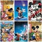 Набор для алмазной вышивки мультяшный Микки Маус, картина 5D сделай сам из квадратныхкруглых страз, набор для домашнего декора