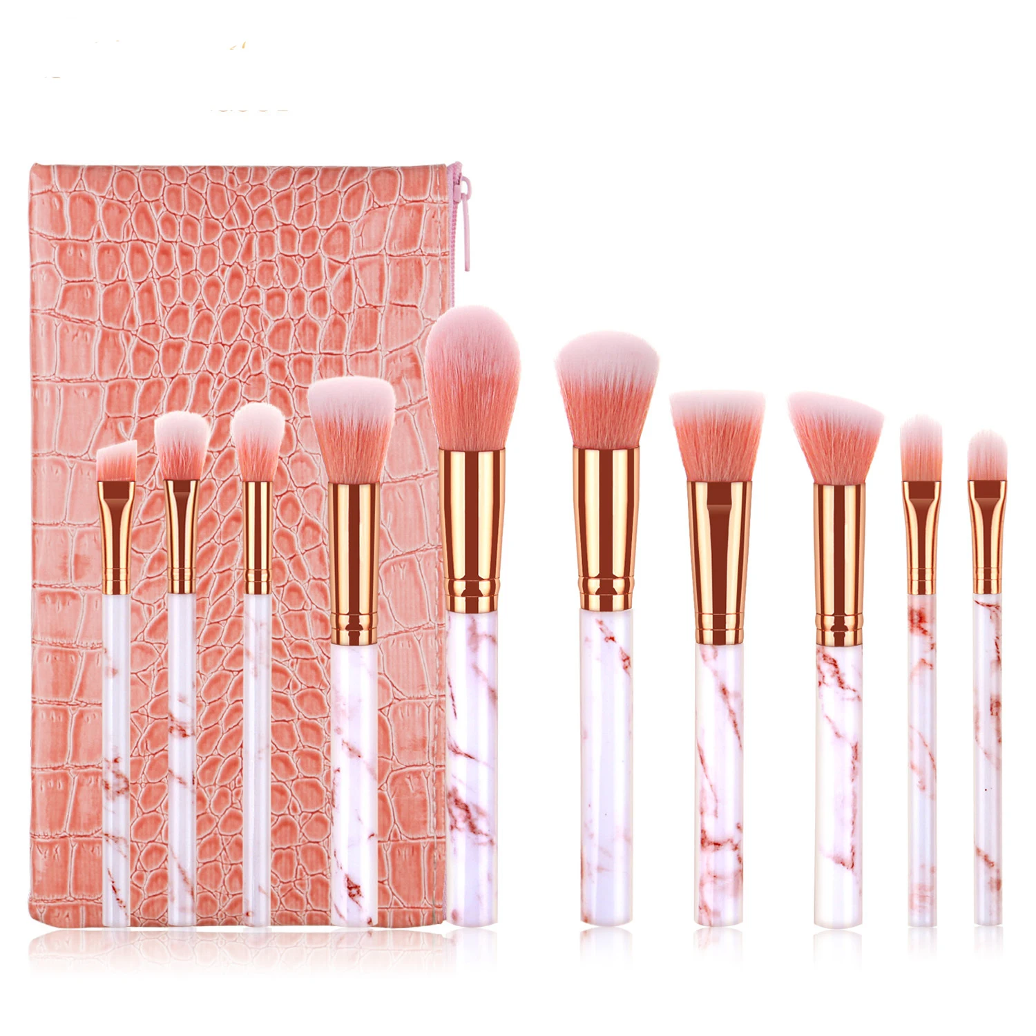 

10pcs Makeup Brushes Sets Highlighter Eye Cosmetic Powder Foundation Eye Shadow Cosmetics Professional Eyebrows Soft Hair