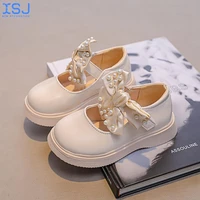 spring and autumn new girls leather shoes childrens soft soled girl princess shoes bow performance party