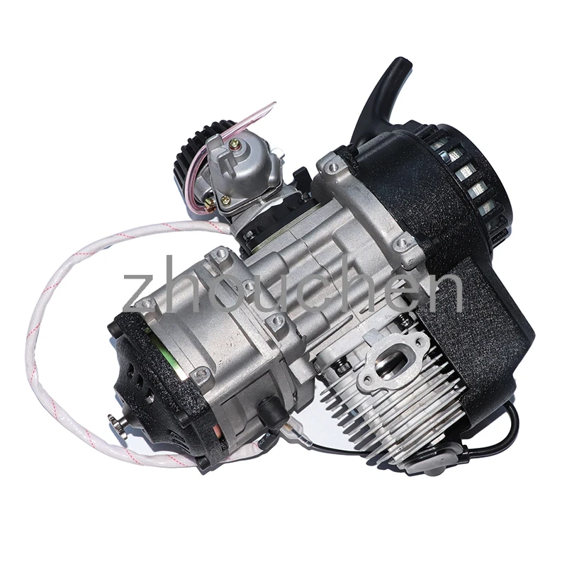 

49cc 2 Stroke Engine with electric start+throttle cable comp Motor Mini Quad Rocket Pocket Blke mini quad for 25h chain