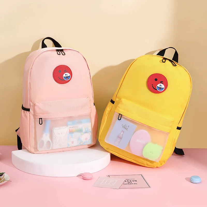 

2021Backpack Women Waterproof Candy Colors Backpacks Fancy High School Bags for Teenage Girl Cute Travel Rucksack