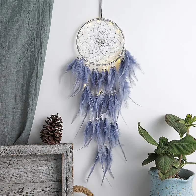 

nordic tassel LED dream catcher room decoration nursery bedroom decor girls room decor decorations for home gift for women
