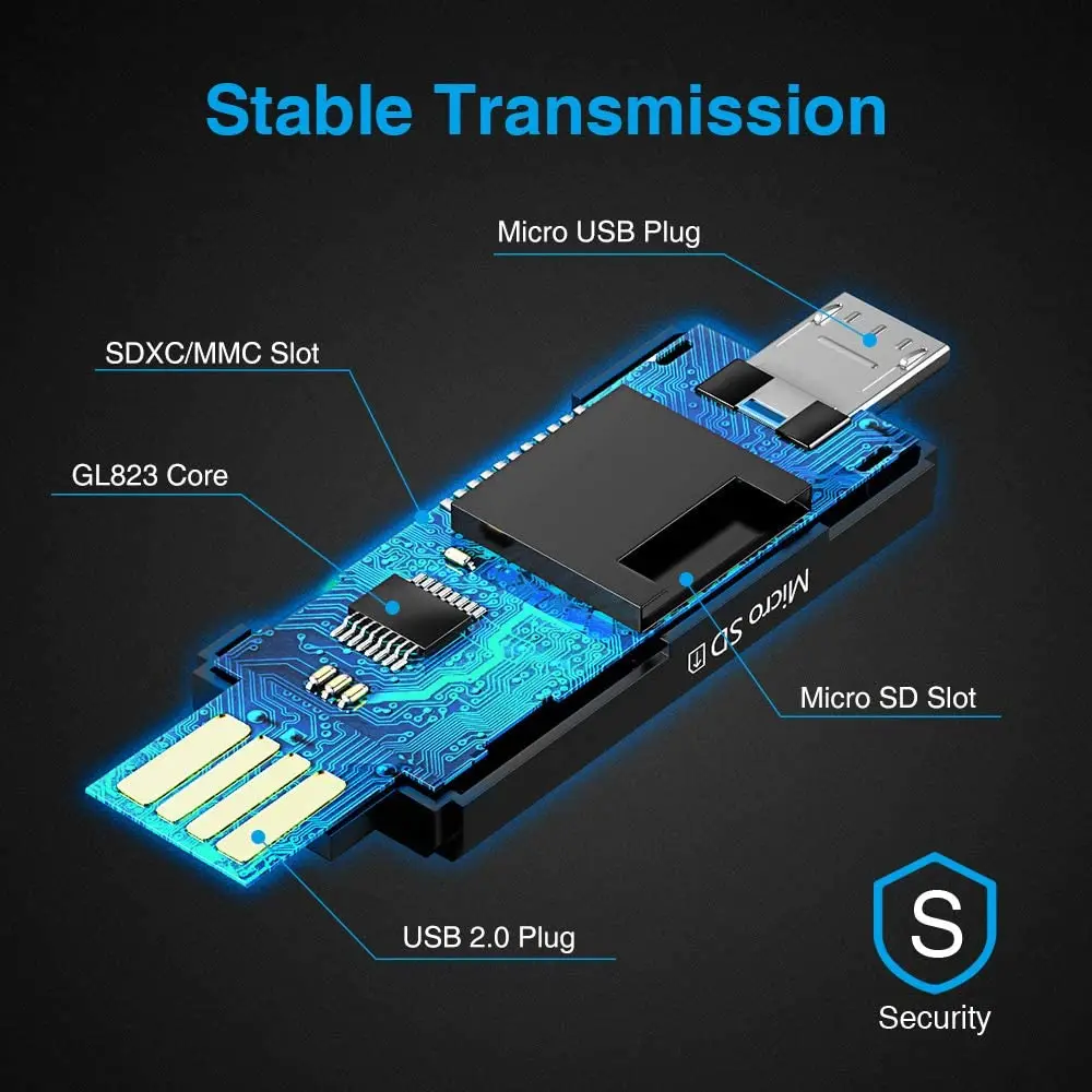 Micro USB OTG адаптер 2 0 портативный кардридер для Samsung Galaxy A10 S7 S6 Edge Xiaomi Huawei Телефоны